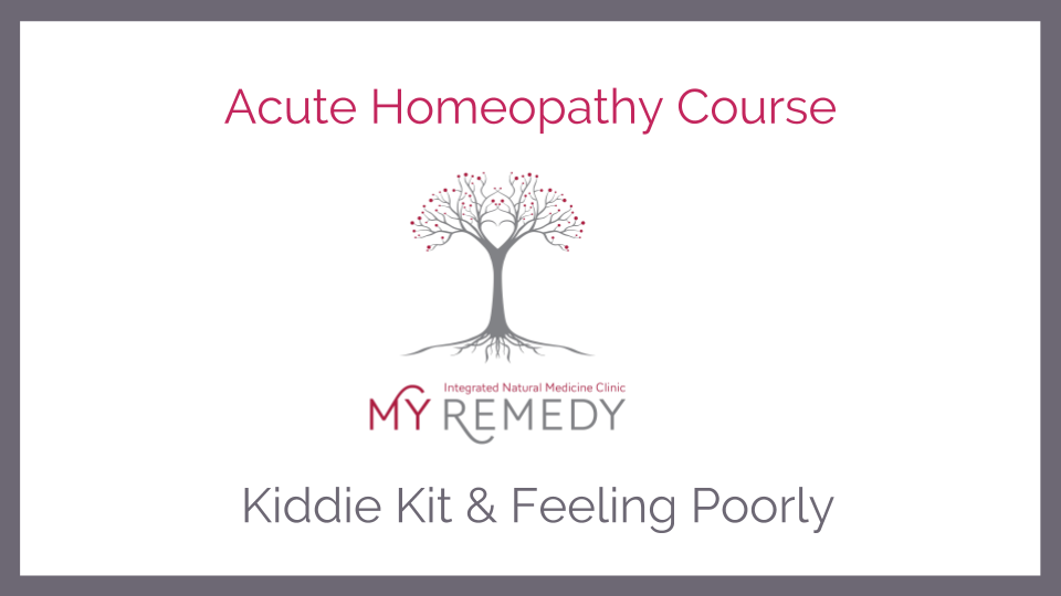 Acute Homeopathy Course-start